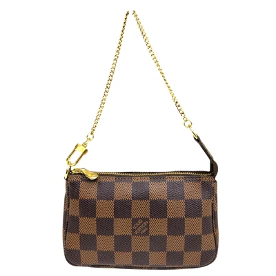 Auth Louis Vuitton Mini Pochette Accessoires Handbag Damier Ebene N58009 SP0153 - Image 1 of 4