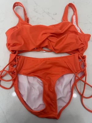 Conjunto de 14 Top de Bikini Venus Vibrant Twist Naranja Ajustable XL e Inferior Perfecto Foto 1 de 4