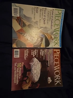 Lot of 2 Piecework Needlework Magazines, Sept/Oct 2006 & Sept/Oct 2009.  Knit - Image 1 of 4