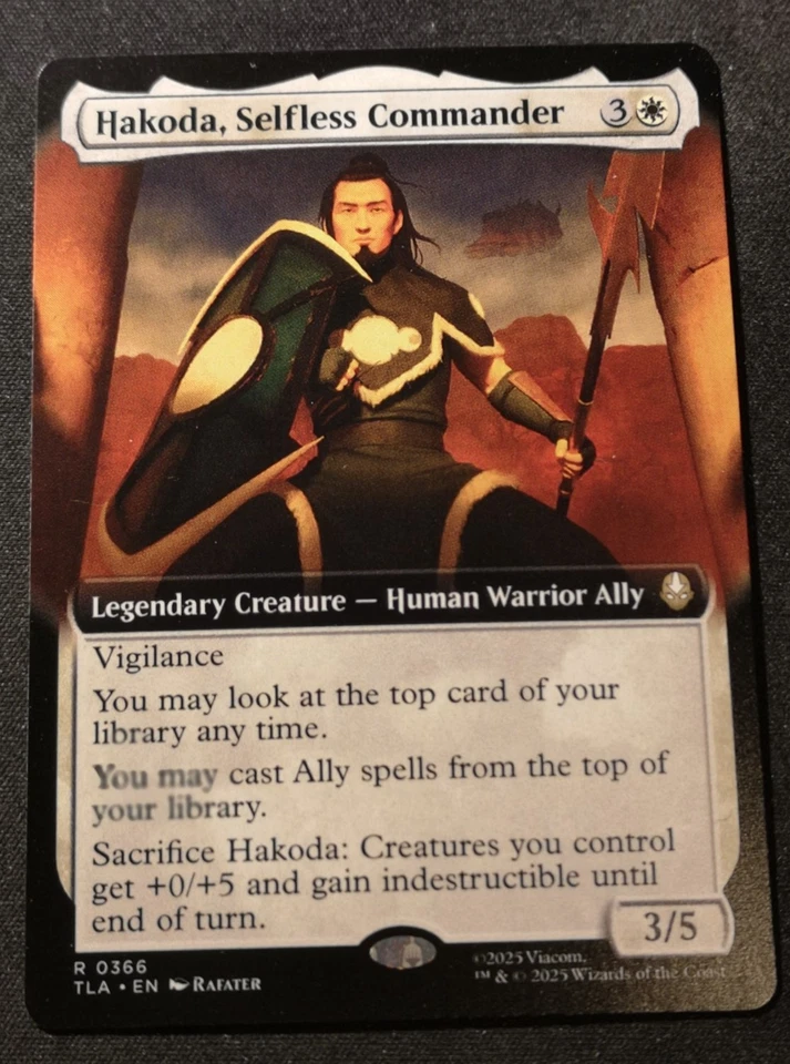 Hakoda, Selfless Commander - Extended Art - TLA - MTG - EN - NM - 0366 - Image 1 of 1