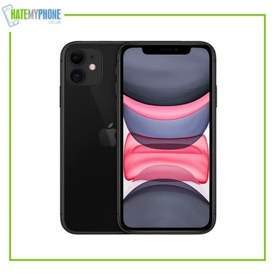 Apple iPhone 11 Unlocked 128 GB Black iOS Smartphone 6.1″ Dual Camera Boxed - Image 1 of 4
