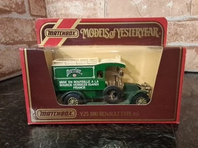 Modelos Matchbox de antaño Y25 1910 furgoneta Renault AG - Perrier - en caja  Foto 1 de 4