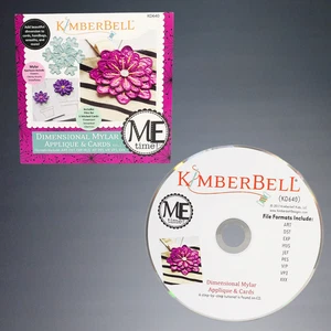 2017 KIMBERBELL DIMENSIONALE MYLAR APPLIQUE + CARTE VOL 1 RICAMO CD KD640 - Foto 1 di 3