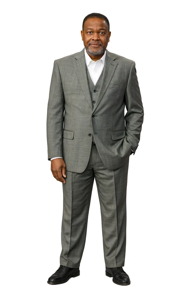 Traje Vitali M6038 3 Piezas Chaleco Carbón Foto 1 de 1