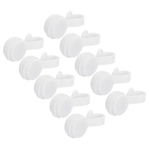 Clips de câble magnétiques 2,8 pouces x 0,6 pouces blanc 10 pièces - Photo 1/5