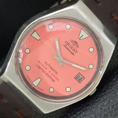 RELOJ JAPÓN VINTAGE ORIENT AUTOMÁTICO 46941 PARA HOMBRE ESFERA COLOR MELOCOTÓN a701833-1 Foto 1 de 4