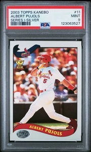 2002/2003 Topps Kanebo Japan Silver Rookie Cup #11 Albert Pujols SSP PSA 9 MINT - Bild 1 von 2