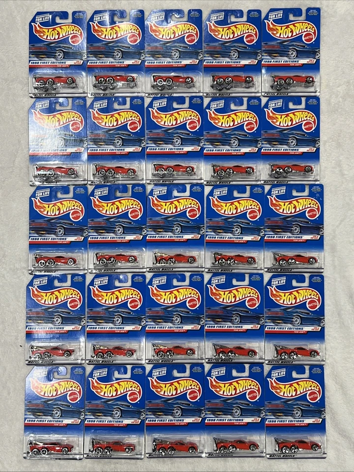 Hot Wheels Tow Jam 1998 primeras ediciones #658 #25/40 rojo - lote de 30 Foto 1 de 4
