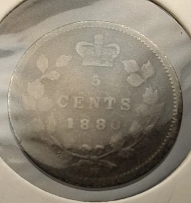 1880H OBV3 CANADIAN 925 SILVER 5 CENT AKA FISH-SCALES. MADE 1858-1921 RARE COINS - Image 1 of 4