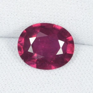 3.64 ct SHIMMERING PURPLISH RED BEST QUALITY LUSTROUS NATURAL RUBY See Vdo JU - Picture 1 of 2