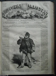 GRAVURE 1859:TIPI SCOMPARSI:CONDUTTORE DI DILIGENZE.. - Bild 1 von 1