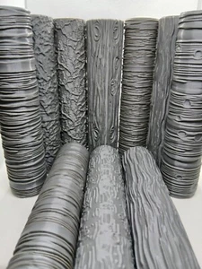 Polymer Clay Texture Roller Wargaming Wood and Tree Bark Covering Patterns - Picture 1 of 22