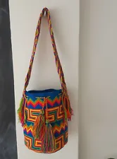 Originale Kolumbia Mochila Wayuu Tasche Beutel Indio Handarbeit Umhängetasche