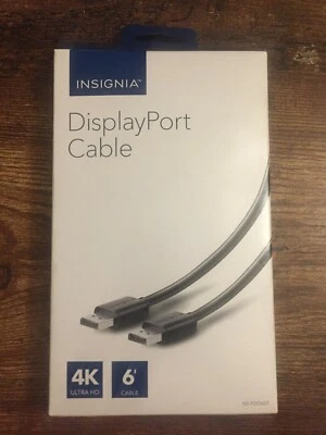 USB Display Port Cable form Insignia 4K Ultra HD 6ft Cable - Image 1 of 4