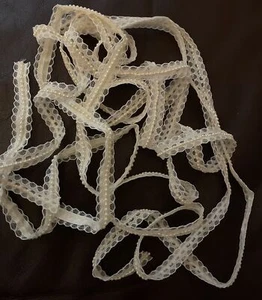 Vintage Spitze Creme Borte 168" Perlen Nähen Handwerk Oma Hochzeit - Bild 1 von 2