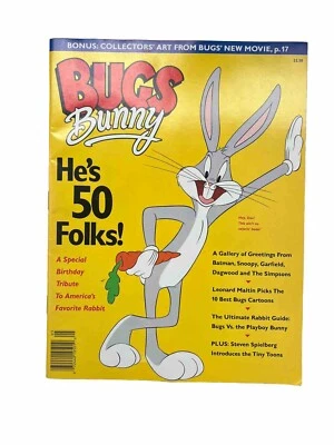 Warner Bros. Bugs Bunny Magazine He's 50 Folks Birthday Sericel 1990 - Image 1 of 4