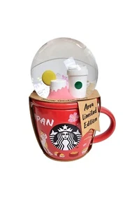 Starbucks Area Limited Ed. Snow Globe Snowglobe Mug Mount Fuji Japan Collectible - Picture 1 of 9