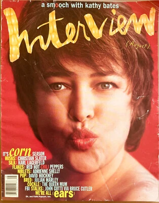 INTERVIEW MAGAZINE -- AUGUST 1991 --KATHY BATES COVER - Image 1 of 3