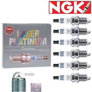 6 Pack NGK Laser Platinum Spark Plugs 2000-2001 Mazda MPV 2.5L V6 Kit Set