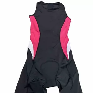 Woman’s Cycling Triathlon Suit Padded Size XS Sleeveless Multicolor Activewear - Picture 1 of 8