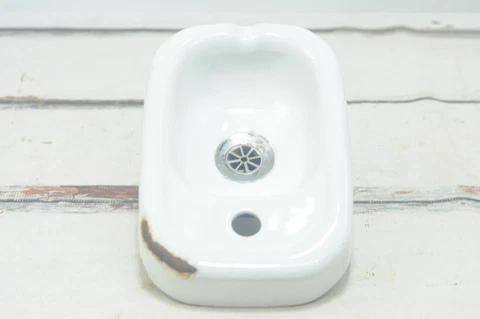 Vintage Kohler White Porcelain Cast Iron Drinking Fountain Water Bubbler Sink Cover