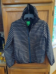 BOYS DIP NAVY STRIPE WIND BREAKER JACKET SIZE 12-14 - Picture 1 of 1
