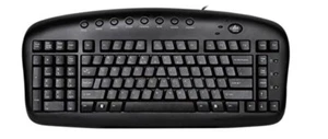 Very Good A4 Tech Left Handed Keyboard Black Model KBS-29 comes with USB C Cable - Picture 1 of 4