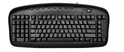 Very Good A4 Tech Left Handed Keyboard Black Model KBS-29 comes with USB C Cable - Image 1 of 4