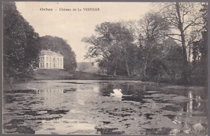 ORBEC 14 Château La VESPIÈRE CPA Écrite à Mle BERNET 80 Nouvion en Ponthieu 1913 - Imagen 1 de 2