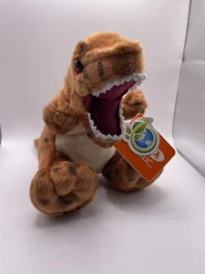 T-Rex Plüschtier 7 Zoll Wild Republic Dinosaurier Stofftier sitzend braun Neu mit Etikett - Bild 1 von 8