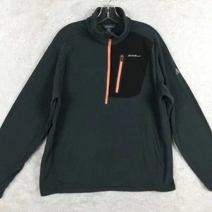 Chaqueta polar Eddie Bauer para hombre media cremallera pulóver First Ascent azul gris XL - Imagen 1 de 11