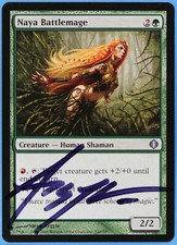 Naya Battlemage Shards of Alara NM Uncommon Artist Signed CARD (s1336) ABUGames