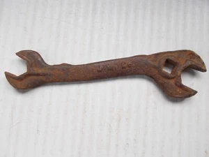 Antique  J.M. Cast Iron Implement Tractor Wrench - Picture 1 of 2