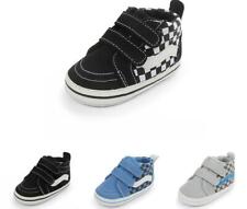 Newborn High Top Sneakers Baby Boy Girl Crib Shoes Infant Pre Walker Trainers