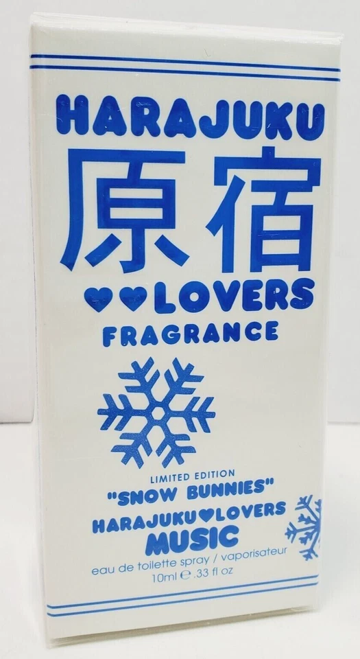 Harajuku Lovers MÚSICA "Snow Bunnies" 10 ml/0,33 OZ Eau de Toilette Spray Nuevo en Caja Foto 1 de 2