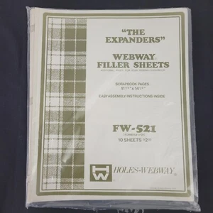 Webway FW-521 Refill, 10 Filler Sheets, 11 1/2" x 14 1/2" Holes #121, 20 Pages  - Picture 1 of 5