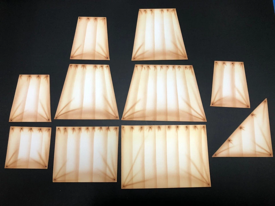 blood and plunder 6th Rate Frigate/ Galleon Painted Sails - Image 1 of 1