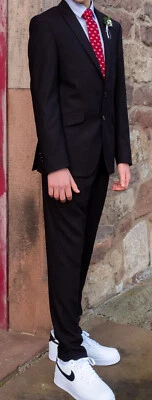 Konfirmation Hochzeit Digel Anzug  Gr 44 * 2 Hemden G.O.L.Boys 164 /176 Junge  - Bild 1 von 4