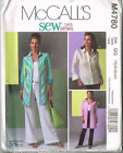 Blouse Shirt Two Lengths McCalls 4780 Uncut FF Size 18 20 22 24 2005