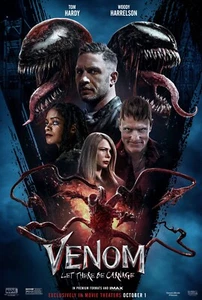 2021 Venom Let There Be Carnage Movie Poster 11X17 Tom Hardy Woody Harrelson 🍿 - Picture 1 of 3