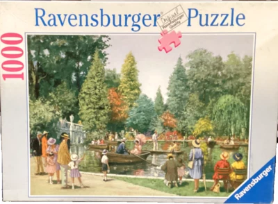 Ravensburger 1000pc Sunday on the Lake by Alan King 2001 jigsaw puzzle Vintage - Image 1 of 2