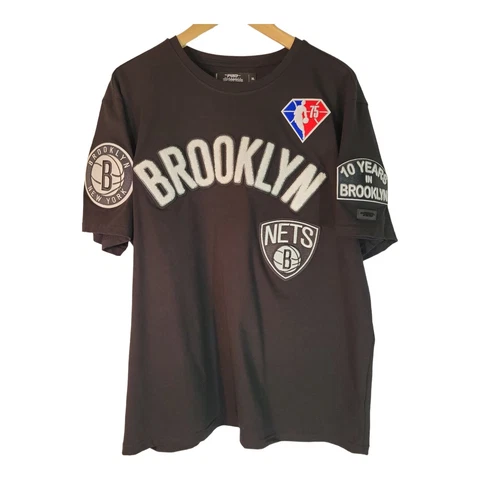 Pro Standard NBA Brooklyn Nets Mens Stretch Patchwork Crew Neck  TEE ( XL ) NWOT Cover