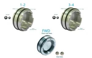 4L60E 4L65E 4L70E Pinless Accumulator Piston Kit Sonnax FWD, 1-2 and 3-4 - Picture 1 of 7