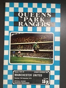 QPR v Manchester United (Division 1 75/6) 13/9/75 - Bild 1 von 2