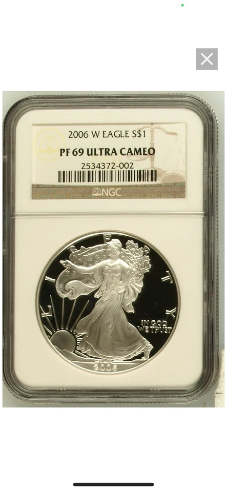 2006-W Proof American Silver Eagle NGC PF 69 Ultra Cameo - Image 1 of 2