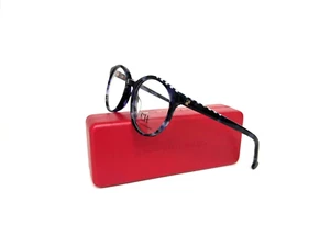 Neu Carolina Herrera Brillengestell VHE802K 06DQ 49 19 140 Schwarz Blau Damen Brille - Bild 1 von 12