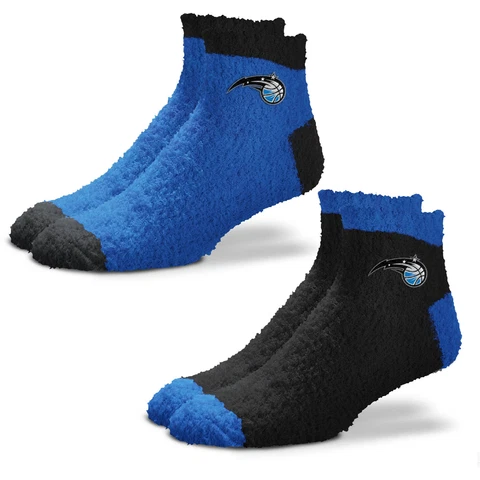 Women's For Bare Feet Orlando Magic 2-Pack Team Sleep Soft Socks Cover