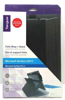 Targus Folio Wrap + Stand Microsoft Surface Pro 4 Case Black - Image 1 of 2