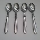 Cambridge TOWNHOUSE Bistro 4 SOUP SPOONS Stainless Flatware 7 3/4"   (DD1)