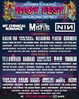 RIOT FEST 2022 CHICAGO CONCERT POSTER-My Chemical Romance,Misfits,Nine InchNails